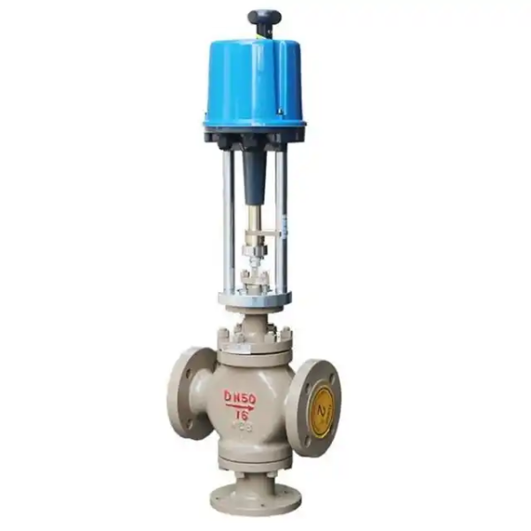 Electronic Electric Three-Way Control Valve