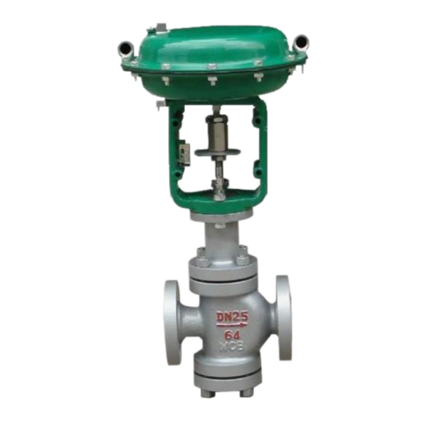 Pneumatic Diaphragm Double-Seated Control Valve