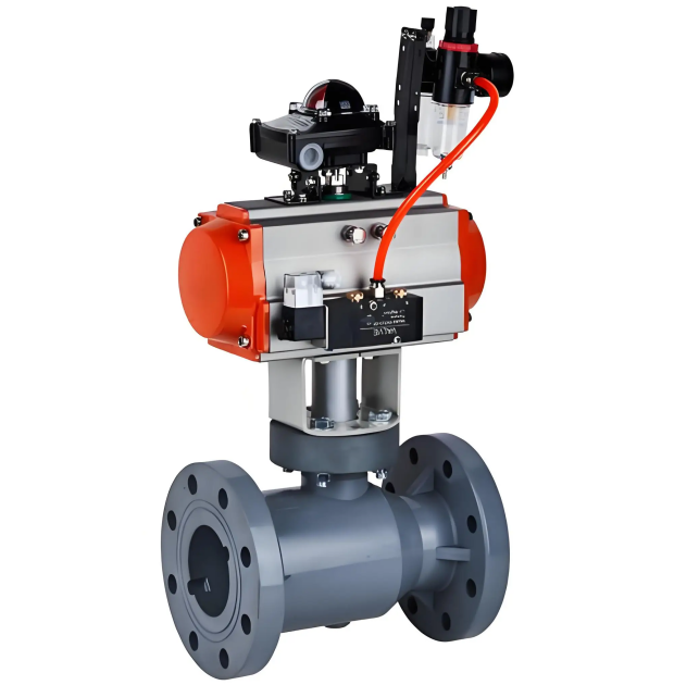 Pneumatic O-Type Ball Valve - O-type control ball valve